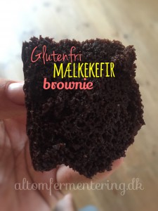 Glutenfri mælkekefir brownie